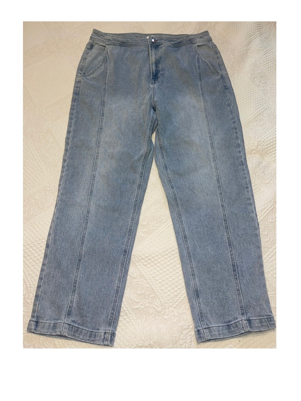 dip Women's Faded Blue Straight-Leg Jeans